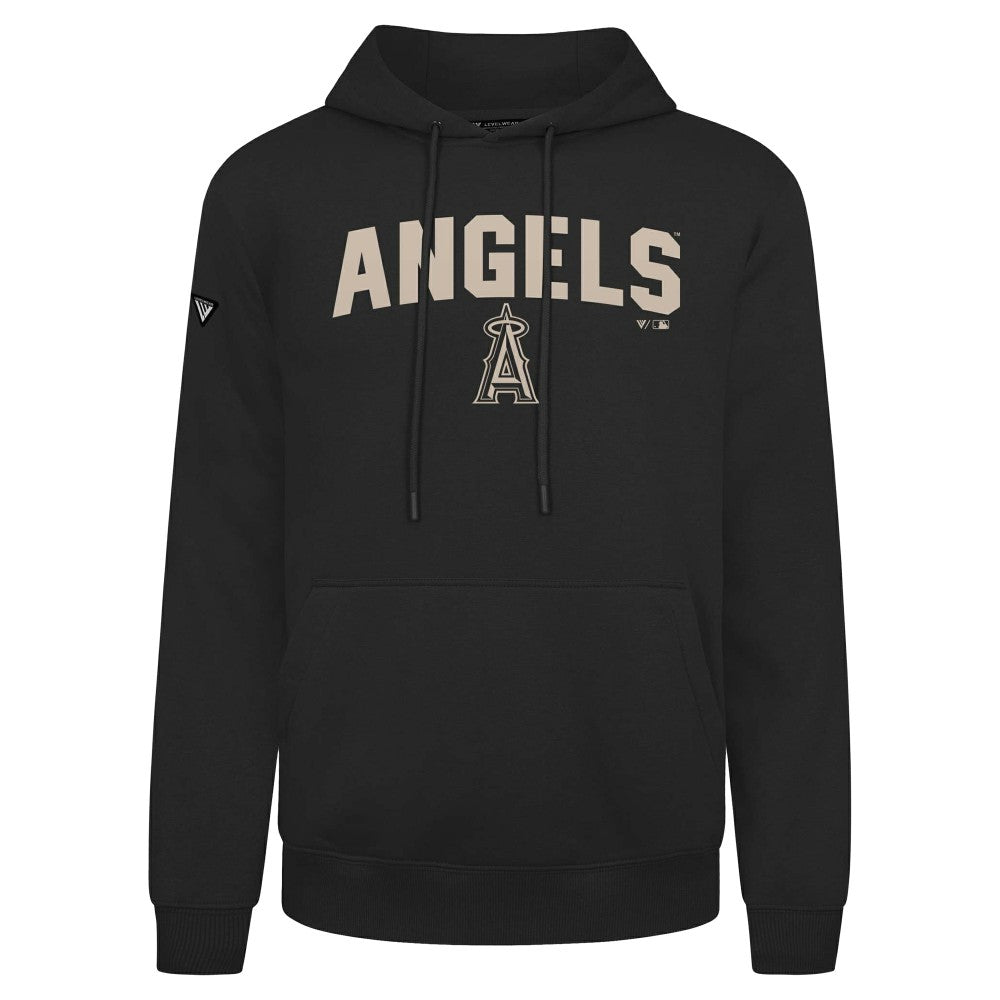 Los Angeles Angels Levelwear Podium Team Arch Pullover Hoodie Black