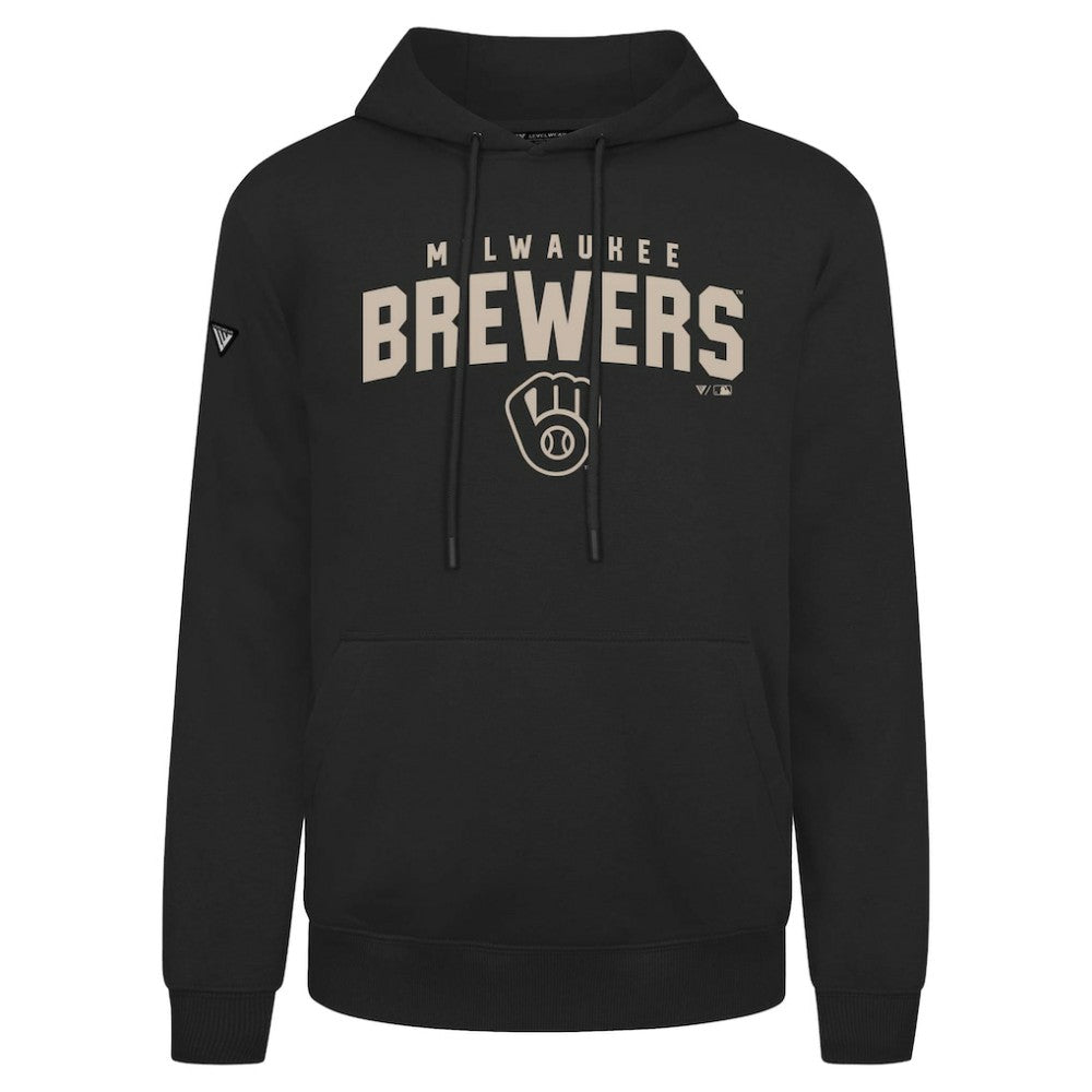 Milwaukee Brewers Levelwear Podium Team Arch Pullover Hoodie Black