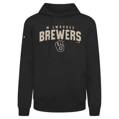 Milwaukee Brewers Levelwear Podium Team Arch Pullover Hoodie Black