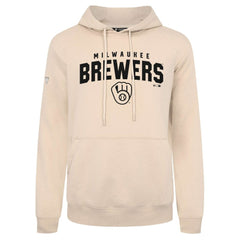 Milwaukee Brewers Levelwear Podium Team Arch Pullover Hoodie Khaki