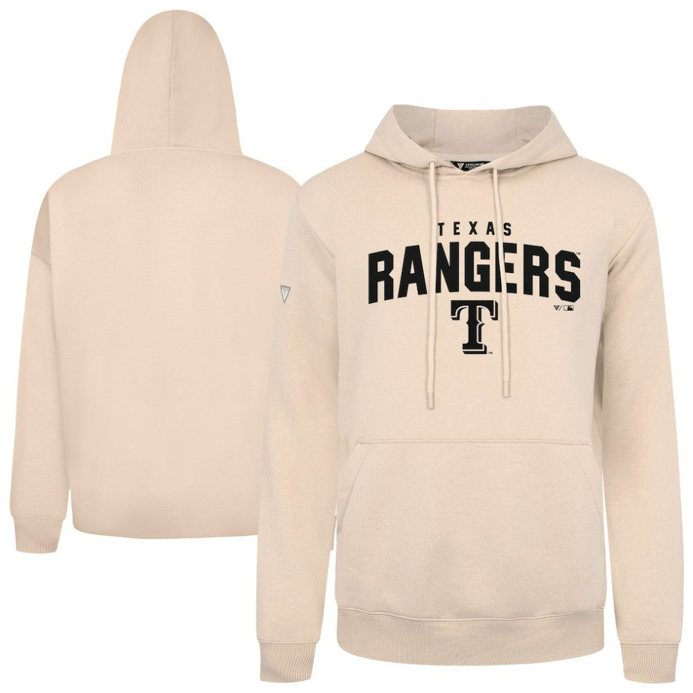 Texas Rangers Levelwear Podium Team Arch Pullover Hoodie Khaki