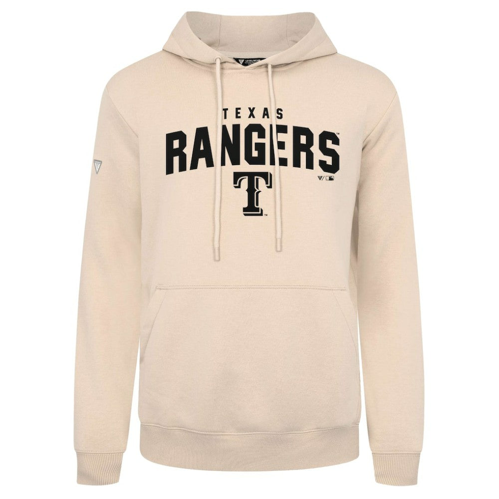Texas Rangers Levelwear Podium Team Arch Pullover Hoodie Khaki