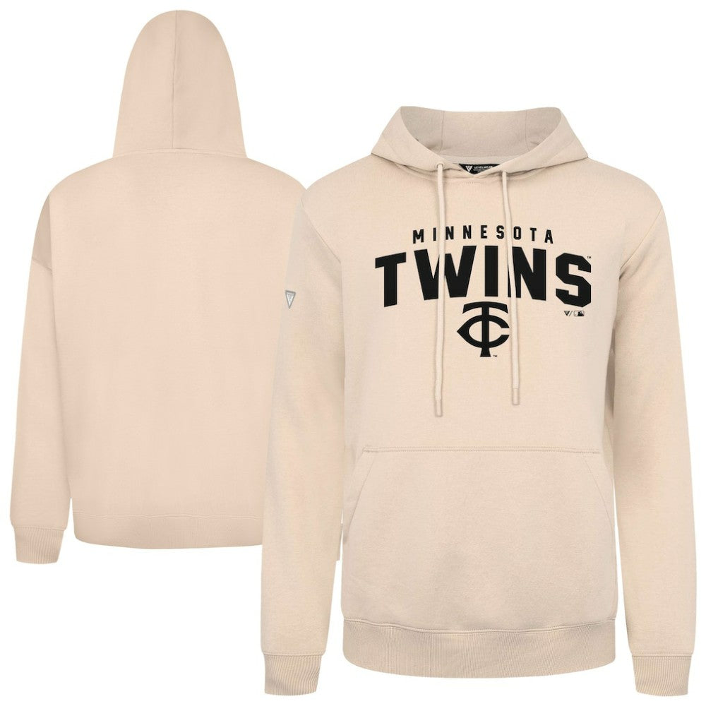 Minnesota Twins Levelwear Podium Team Arch Pullover Hoodie Khaki
