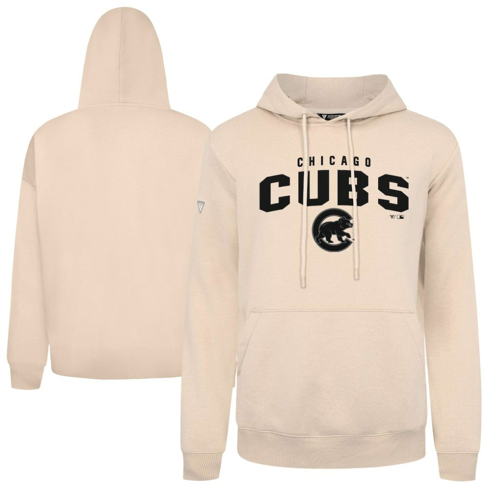 Chicago Cubs Levelwear Podium Team Arch Pullover Hoodie Khaki