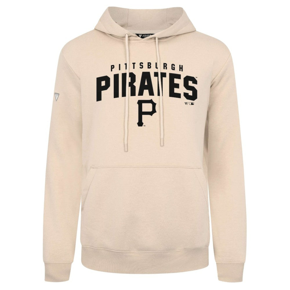 Pittsburgh Pirates Levelwear Podium Team Arch Pullover Hoodie Khaki