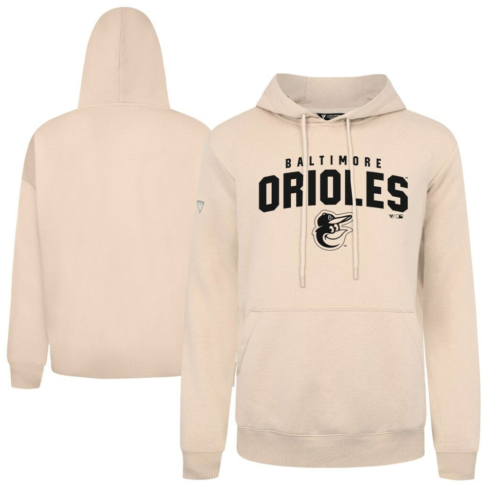 Baltimore Orioles Levelwear Podium Team Arch Pullover Hoodie Khaki