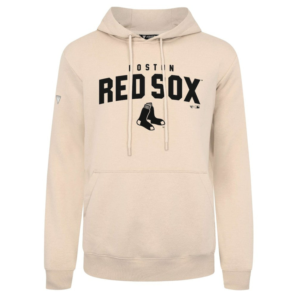 Boston Red Sox Levelwear Podium Team Arch Pullover Hoodie Khaki