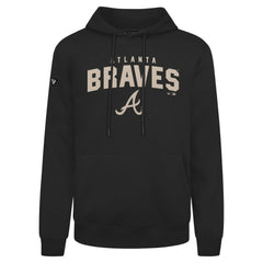 Atlanta Braves Levelwear Podium Team Arch Pullover Hoodie Black