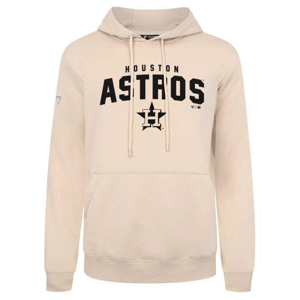 Houston Astros Levelwear Podium Team Arch Pullover Hoodie Khaki