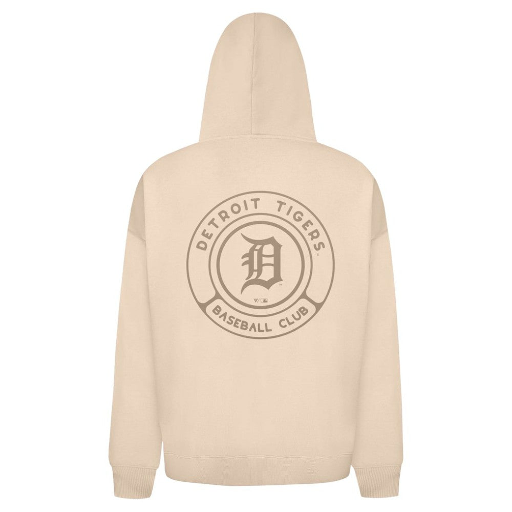 Detroit Tigers Levelwear Uphill Oversized Full-Zip Hoodie Khaki
