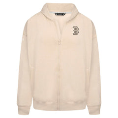 Boston Red Sox Levelwear Uphill Oversized Full-Zip Hoodie Khaki
