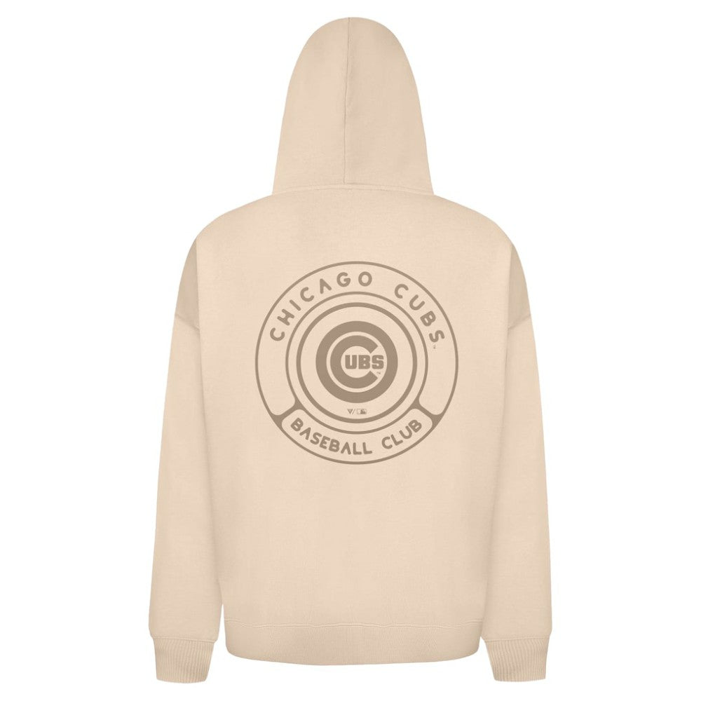Chicago Cubs Levelwear Uphill Oversized Full-Zip Hoodie Khaki