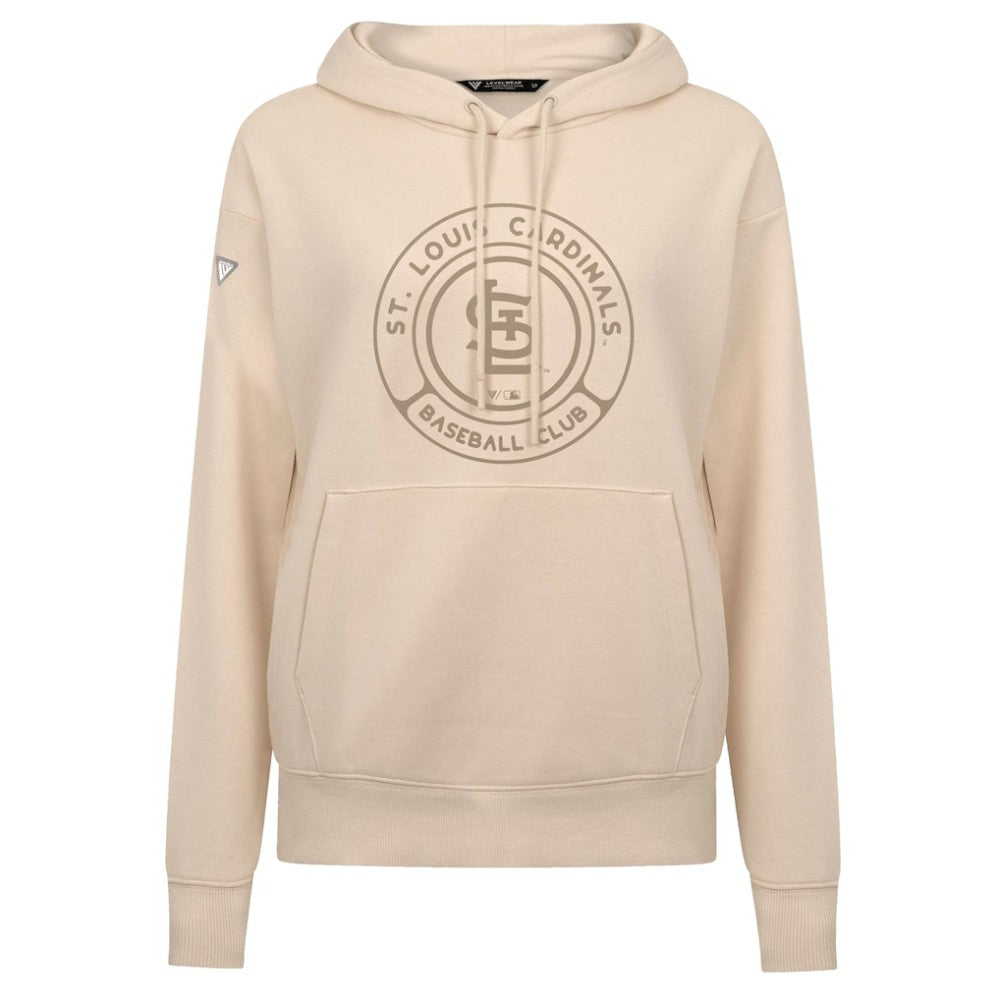 St. Louis Cardinals Levelwear Women's Adorn Gateway Pullover Hoodie Khaki