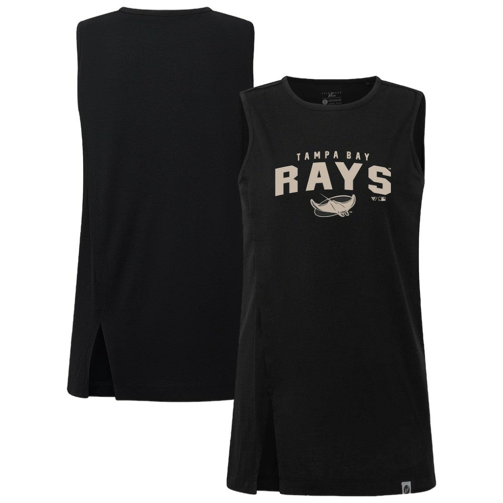 Tampa Bay Rays Levelwear Women's Influx Team Arch Tank Top Black