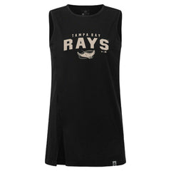 Tampa Bay Rays Levelwear Women's Influx Team Arch Tank Top Black