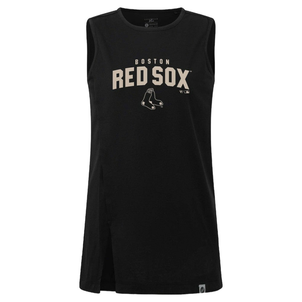Boston Red Sox Levelwear Women's Influx Team Arch Tank Top Black