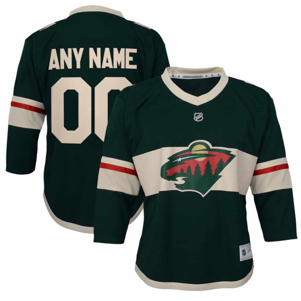 Minnesota Wild Youth Replica Custom Jersey Green