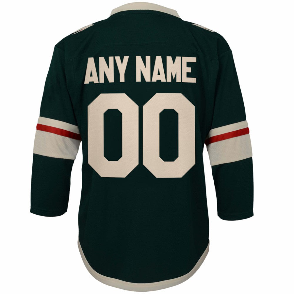 Minnesota Wild Youth Replica Custom Jersey Green