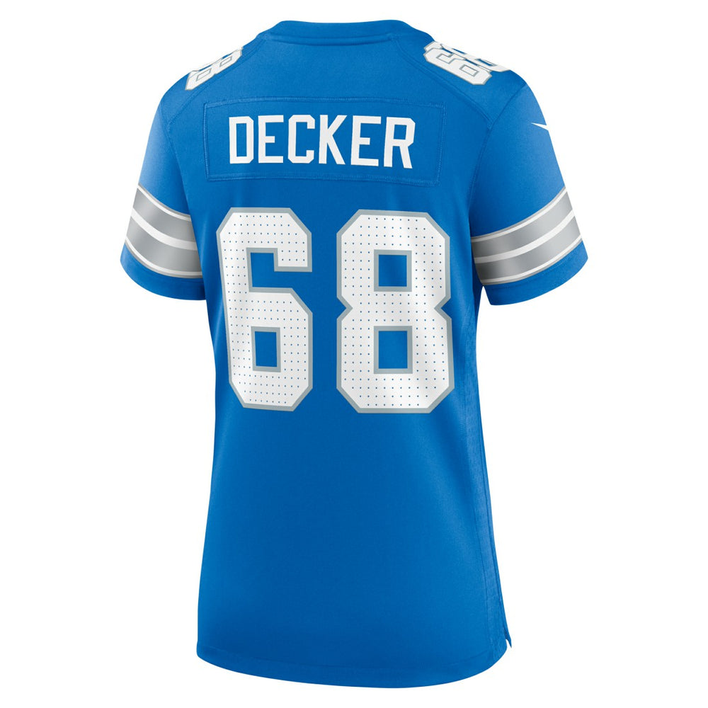 Taylor Decker Detroit Lions Women's Team Game Jersey - Blue