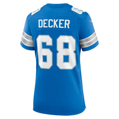Taylor Decker Detroit Lions Women's Team Game Jersey - Blue