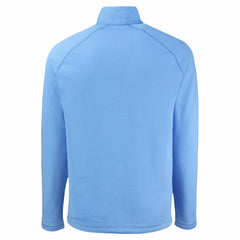 Kansas City Royals Cutter & Buck Peshastin Eco Fleece Recycled Raglan Quarter-Zip Top Heather Light Blue