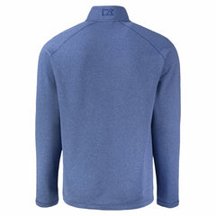 Kansas City Royals Cutter & Buck Peshastin Eco Fleece Recycled Raglan Quarter-Zip Top Heather Blue