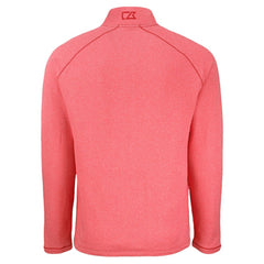 Chicago Cubs Cutter & Buck Peshastin Eco Fleece Recycled Raglan Quarter-Zip Top Heather Red