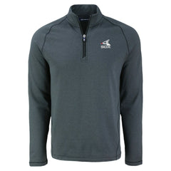 Chicago White Sox Cutter & Buck Peshastin Eco Fleece Recycled Raglan Quarter-Zip Top Heather Black