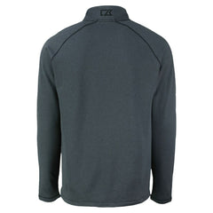 San Diego Padres Cutter & Buck Peshastin Eco Fleece Recycled Raglan Quarter-Zip Top Heather Black