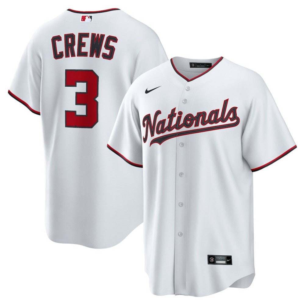 Dylan Crews Washington Nationals Home Replica Jersey - White