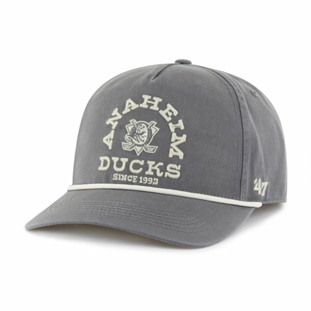 Anaheim Ducks '47 Canyon Ranchero Hitch Adjustable Hat Charcoal