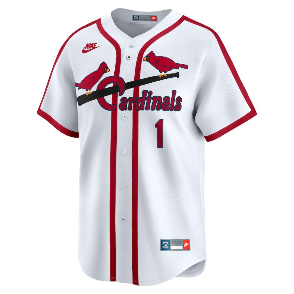 Ozzie Smith St. Louis Cardinals Throwback Cooperstown Collection Limited Jersey White | Nike
