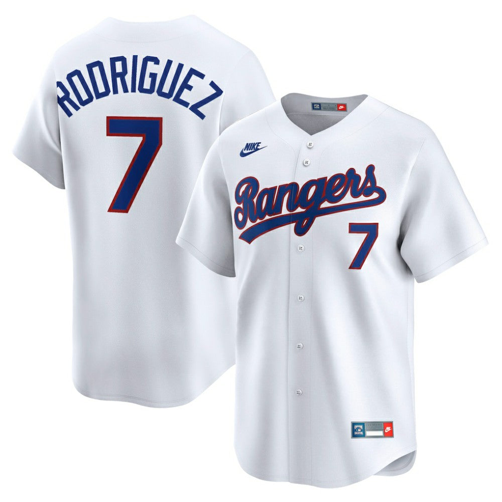 Ivan Rodriguez Texas Rangers Throwback Cooperstown Collection Limited Jersey White | Nike