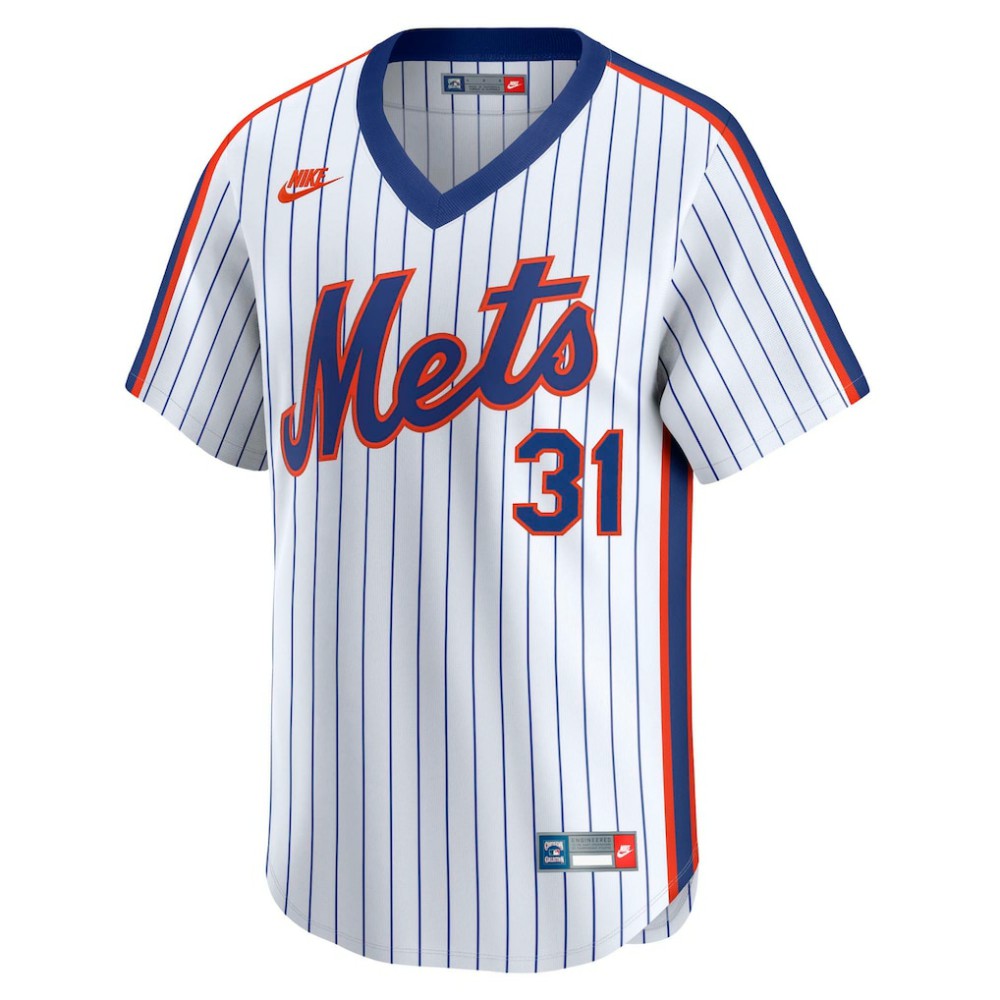 Mike Piazza New York Mets Throwback Cooperstown Collection Limited Jersey White | Nike