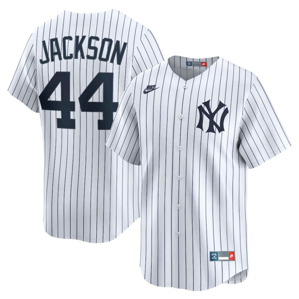 Reggie Jackson New York Yankees Throwback Cooperstown Collection Limited Jersey White | Nike