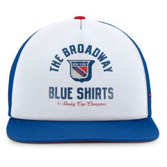New York Rangers Fanatics Decades Collection Foam Front Snapback Hat White/Royal