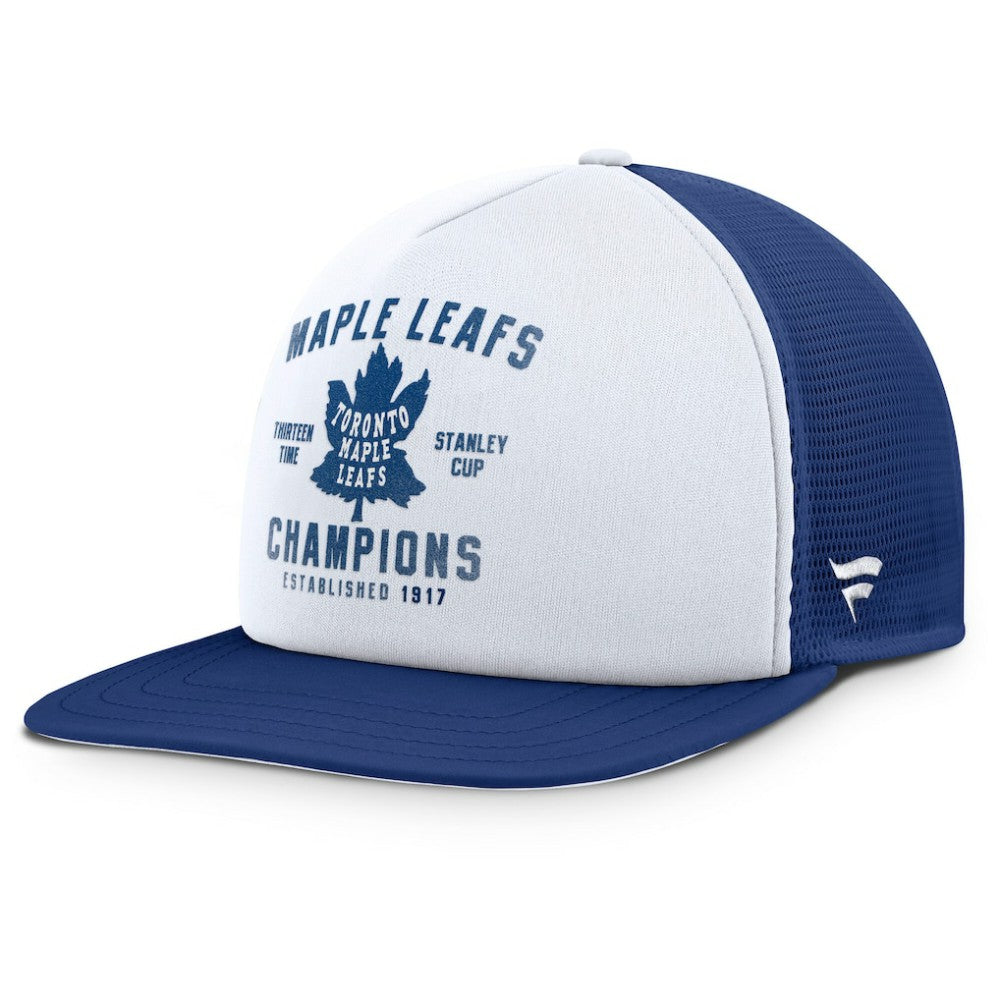 Toronto Maple Leafs Fanatics Decades Collection Foam Front Snapback Hat White/Blue