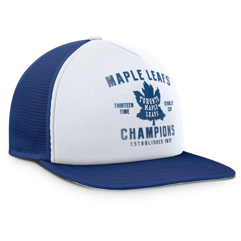 Toronto Maple Leafs Fanatics Decades Collection Foam Front Snapback Hat White/Blue