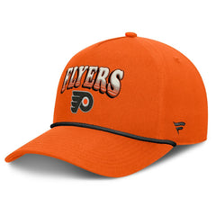 Philadelphia Flyers Fanatics Decades Collection A-Frame Rope Adjustable Hat Orange