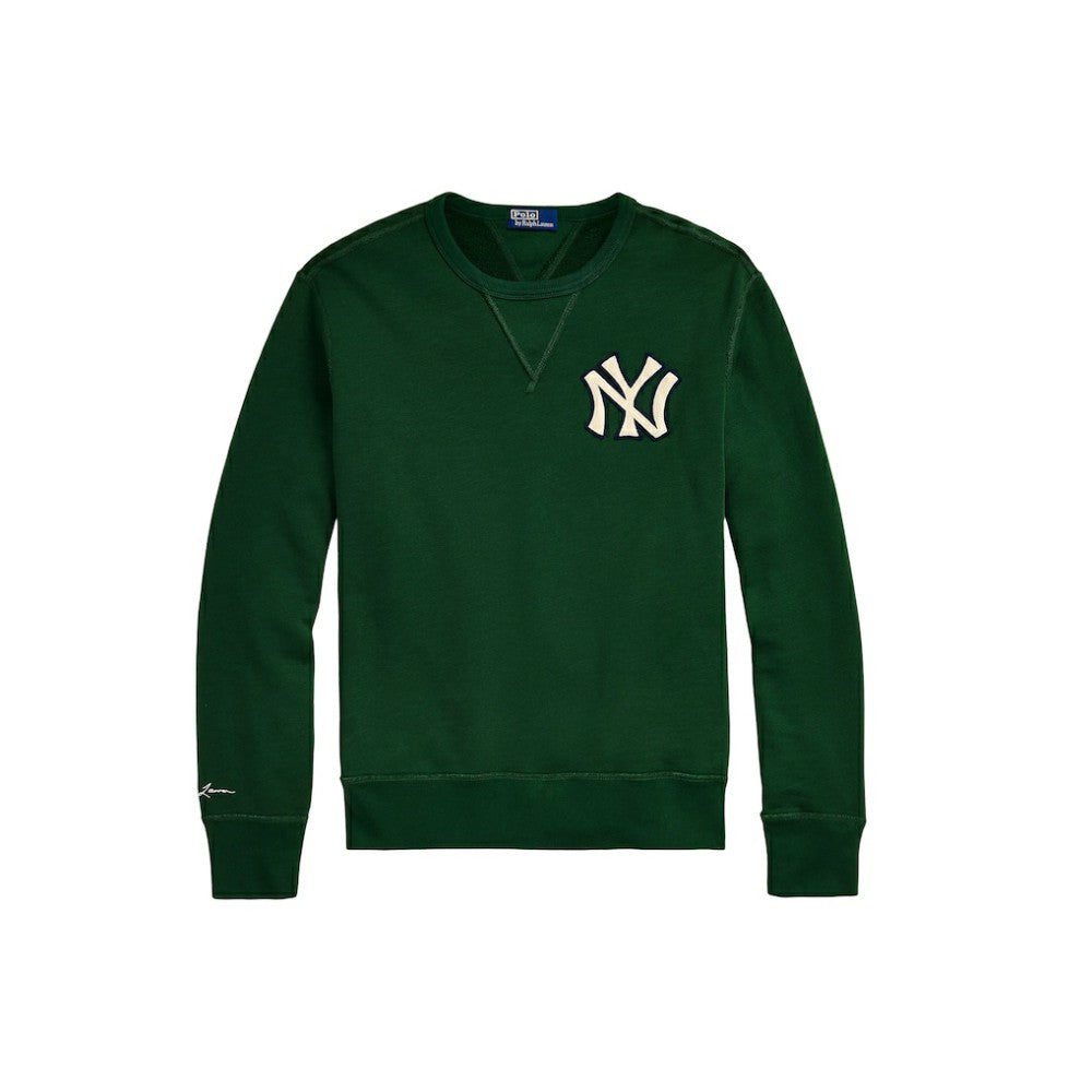New York Yankees Polo Ralph Lauren Pullover Sweatshirt Green