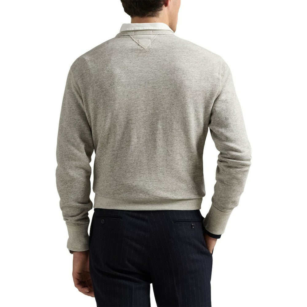 New York Yankees Polo Ralph Lauren Pullover Sweatshirt Heather Gray