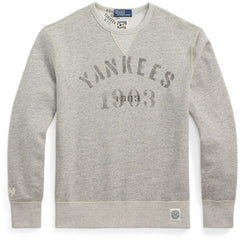 New York Yankees Polo Ralph Lauren Pullover Sweatshirt Heather Gray
