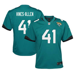 Josh Hines-Allen Jacksonville Jaguars Youth Game Jersey - Teal