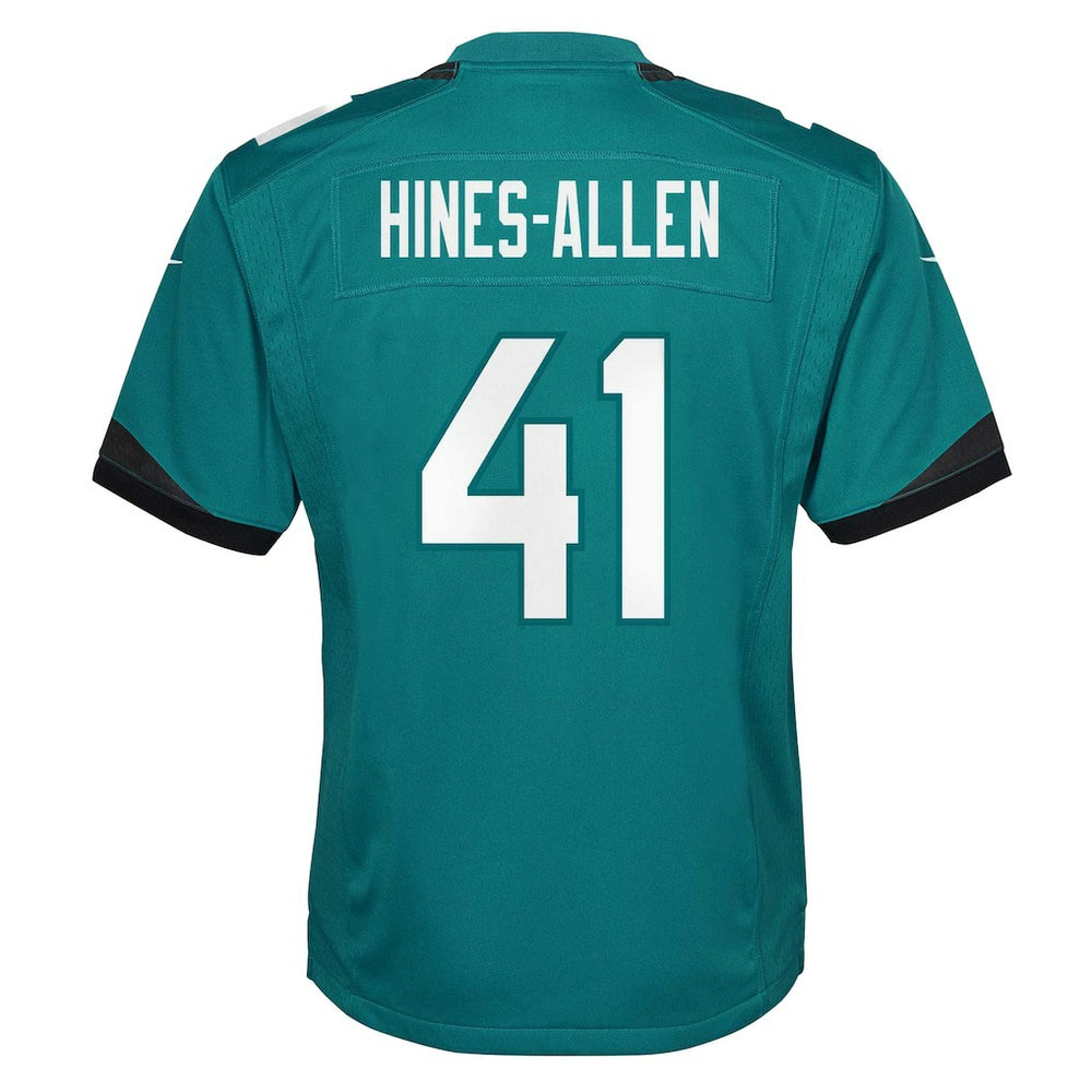 Josh Hines-Allen Jacksonville Jaguars Youth Game Jersey - Teal
