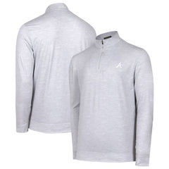 Atlanta Braves Sublime Tri-Blend Quarter-Zip Jacket Gray