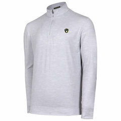 Milwaukee Brewers Sublime Tri-Blend Quarter-Zip Jacket Gray