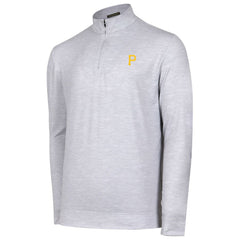 Pittsburgh Pirates Sublime Tri-Blend Quarter-Zip Jacket Gray