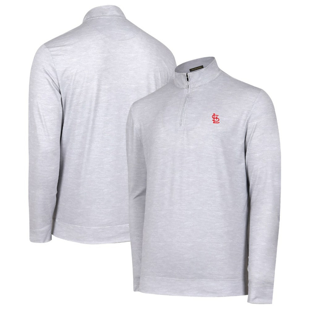 St. Louis Cardinals Sublime Tri-Blend Quarter-Zip Jacket Gray