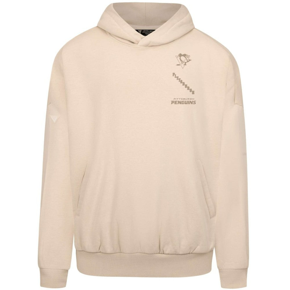 Pittsburgh Penguins Levelwear Contact Stamp Pullover Hoodie Cream
