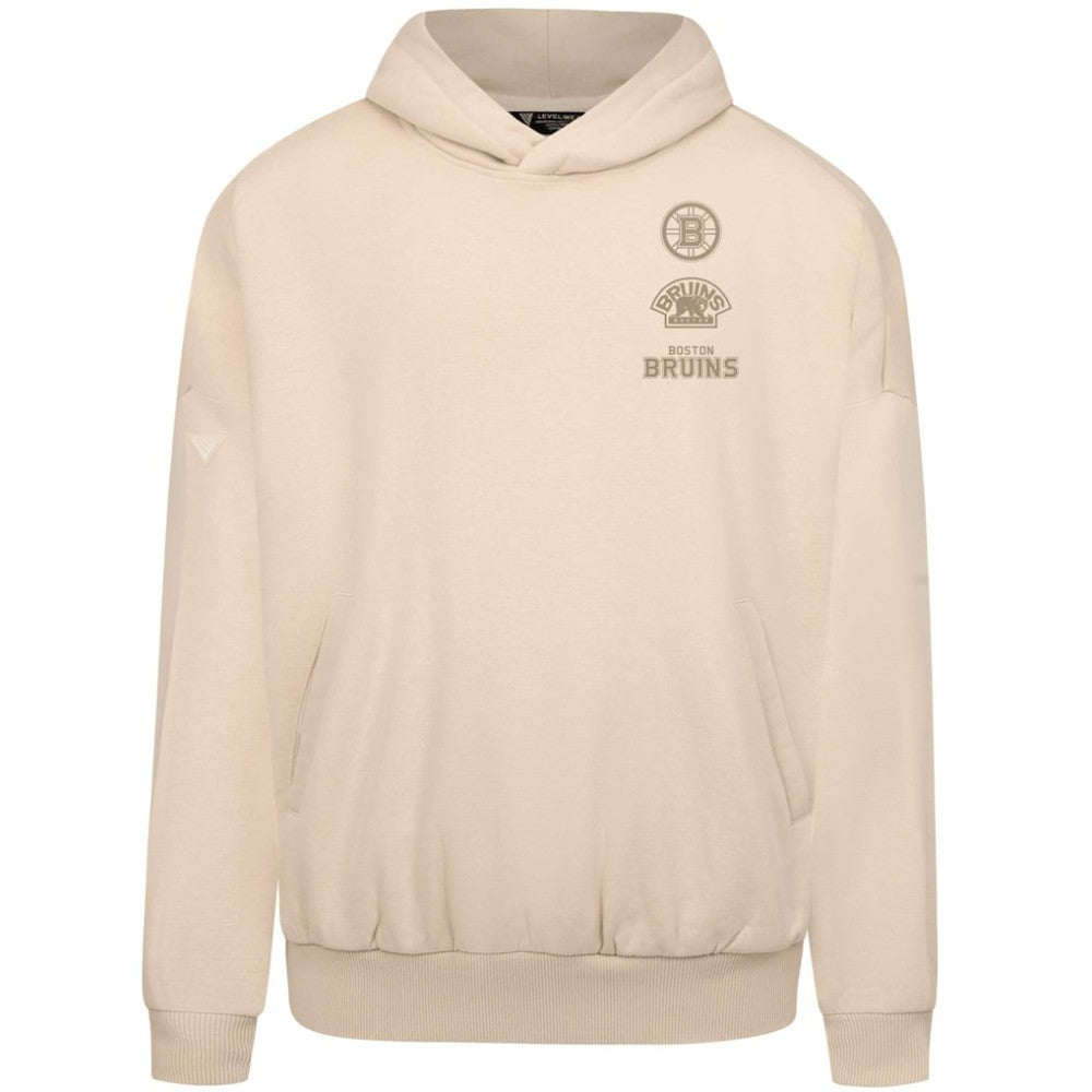 Boston Bruins Levelwear Contact Stamp Pullover Hoodie Cream